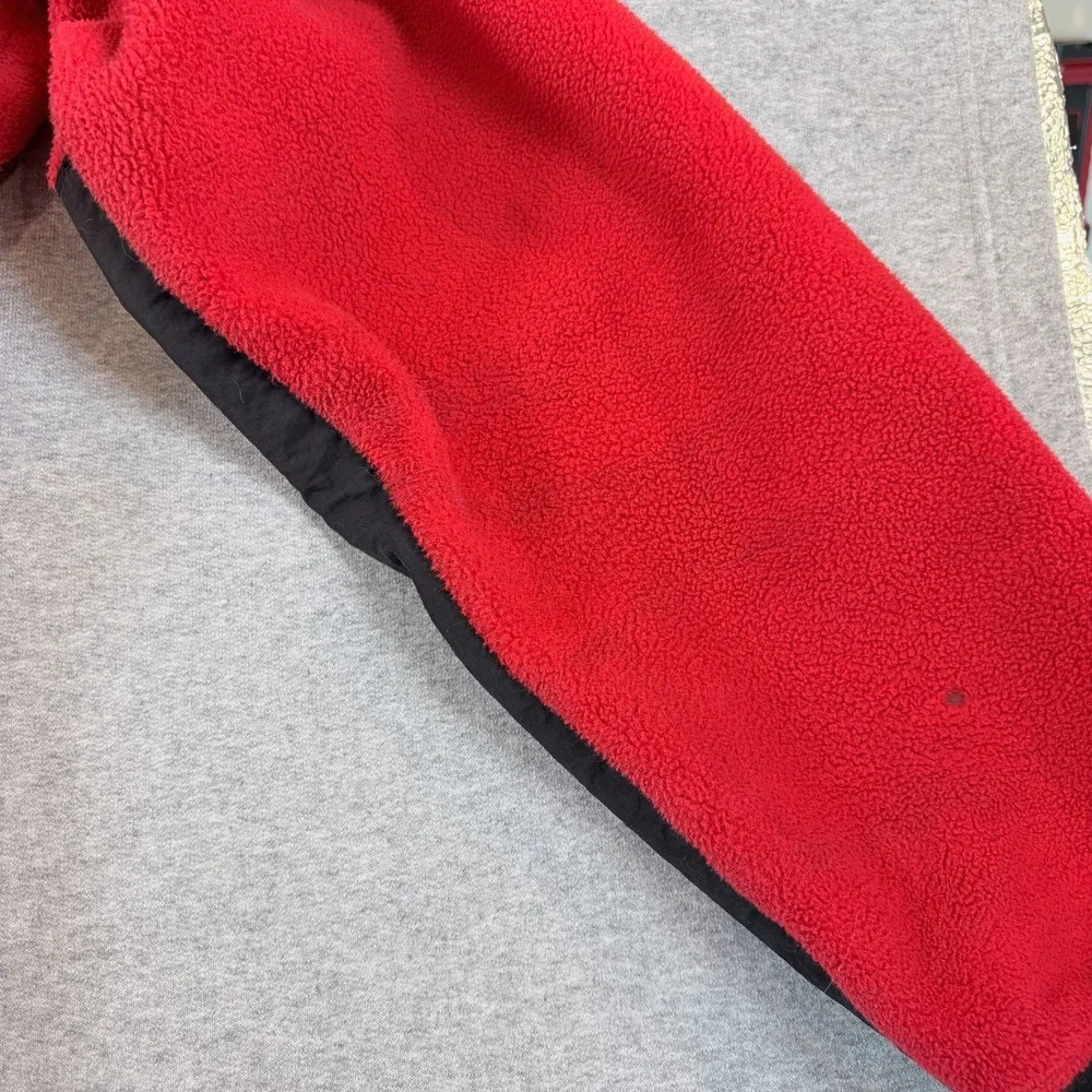 The North Face Denali Fleece Jacket Mens XL Red Black Full Zip Polartec Coat